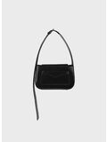 BORSA BUCKLE, NERO OPACO, thumb