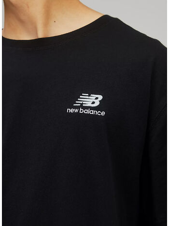 T-SHIRT UNI-SSENTIALS COTTON TEE, BK BLACK, small