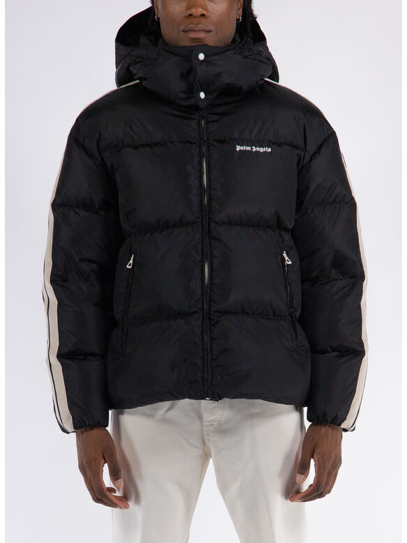 PIUMINO HOODED TRACK, 1001 BLACK WHITE, medium