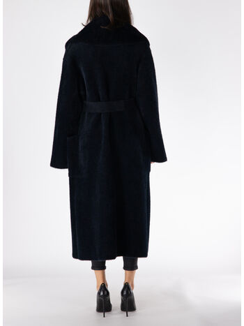 CAPPOTTO VESTAGLIA IN MAGLIA, 110 NERO, small
