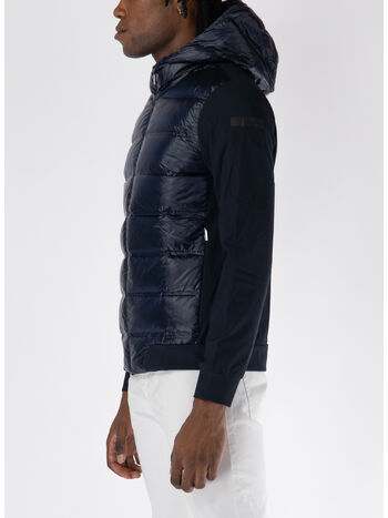 GIUBBOTTO WINTER DUCK HOOD ZIP SOFT, 60 BLUE BLACK, small