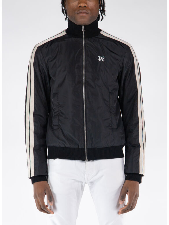 FELPA FULL ZIP SPORTIVA  MONOGRAM, 1003 BLACK OFF WHITE, medium
