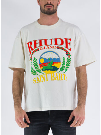 T-SHIRT RHUDE BEACH CHAIR TEE, 0611 VTG WHITE, small