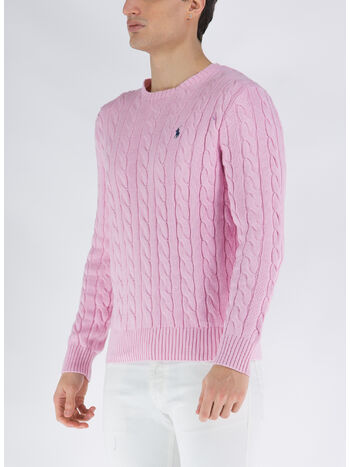 MAGLIONE A TRECCIA, CARMEL PINK, small