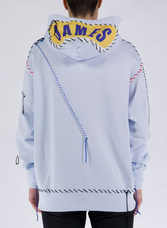FELPA LAKERS HOODIE, WHITE, small