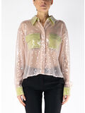 CAMICIA A MANICHE LUNGHE CON PAILLETTES, 4206 ROSA, thumb