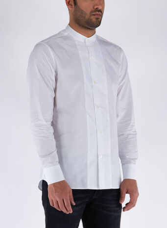 CAMICIA CUT DETAIL, 01BIANCO, small