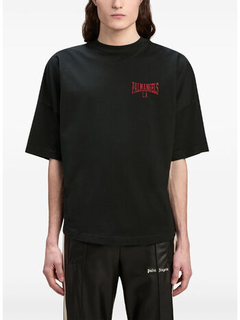 T-SHIRT COLLEGE, 1026 BLACK/DARK RED, small
