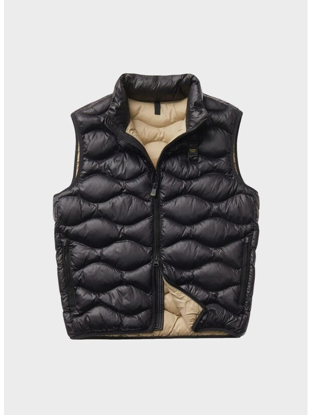 SMANICATO AD ONDE DANNY, 999ET  NERO intemo BEIGE NATURALE, large