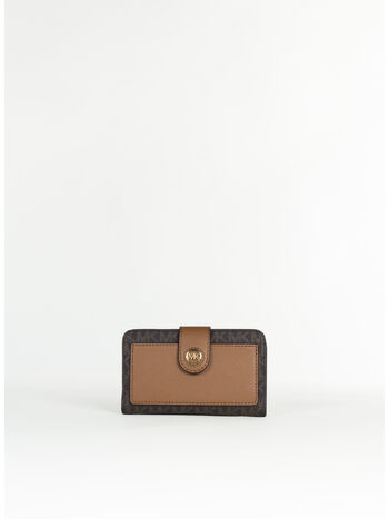 PORTAFOGLIO CON LOGO, 252 BRN/ACORN, small