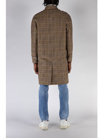 CAPPOTTO QUADRI, SABBIA, small