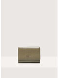 PORTAFOGLIO METALLIC SOFT GRAINED LEATHER, G35 LAURELGREEN, thumb