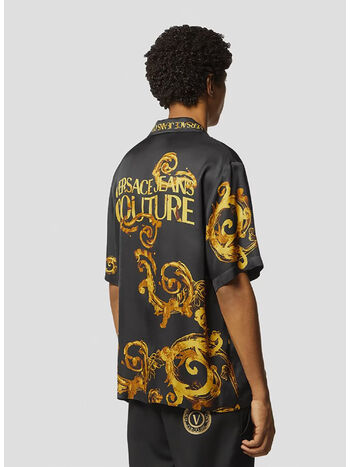 CAMICIA WATERCOLOR COUTURE, G89 BLACK/GOLD, small
