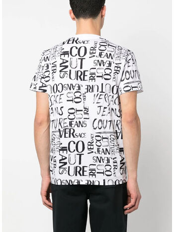 T-SHIRT PRINT DOODLE LOGO, 003 WHITE, small