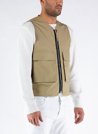 GILET HANGOUT, SAND, small