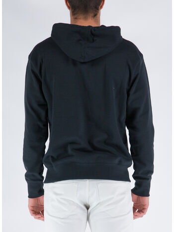 FELPA UNI-SSENTIALS HOODIE UNISEX, BK BLACK, small