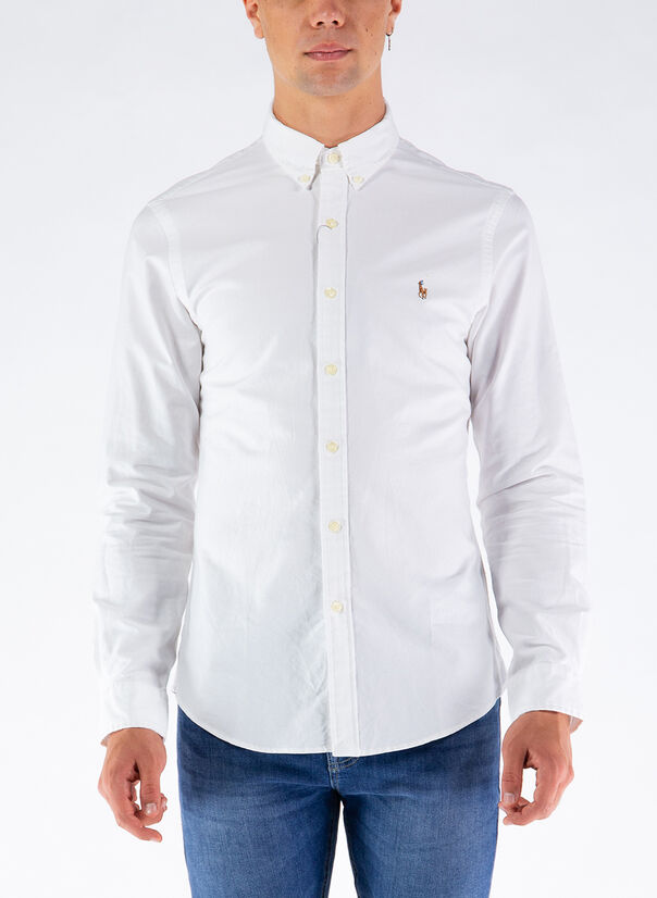 CAMICIA OXFORD, WHITE, large