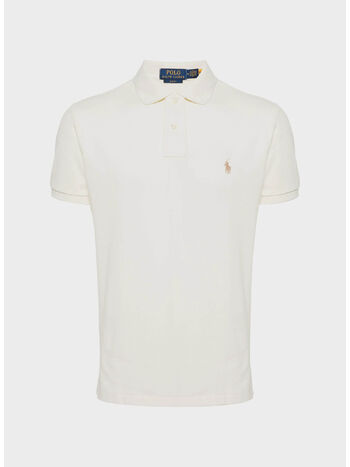 POLO CON RICAMO POLO PONY, PARCHMENT CREAM, small
