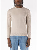 MAGLIONE GIROCOLLO RASATO, 16 SABBIA, thumb