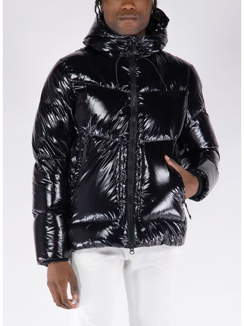 PIUMINO CON CAPPUCCIO, 000 BLACK, small