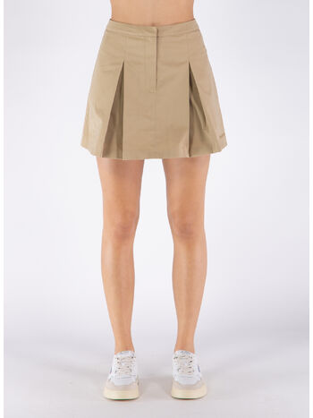GONNA SERIF LOGO DOUBLE PLEAT, CREAM, small