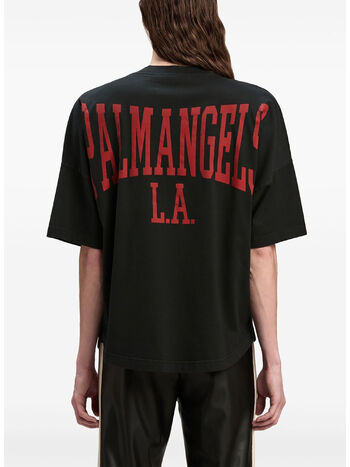 T-SHIRT COLLEGE, 1026 BLACK/DARK RED, small