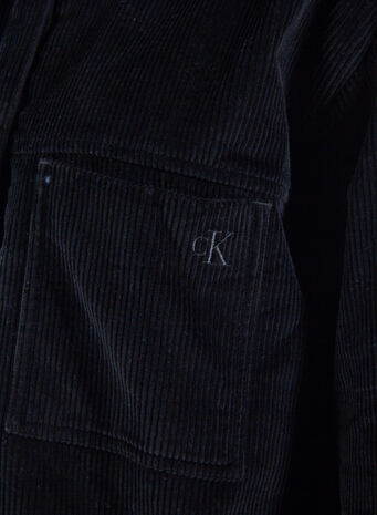 CAMICIA IN VELLUTO A COSTE OVERSIZE, BEHCKBLACK, small