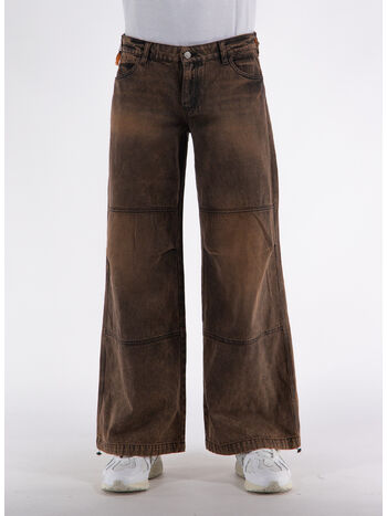 PANTALONE ACID LOW RISE FLARE, ORG ORANGE, small