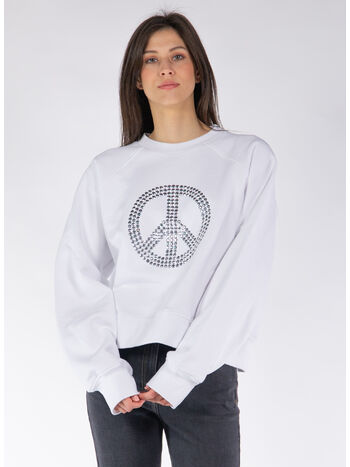 FELPA GIROCOLLO CON LOGO, A0001, small