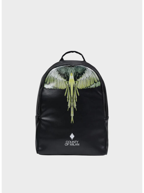 ZAINO PRINTED, BLACK / YELLOW WINGS, medium