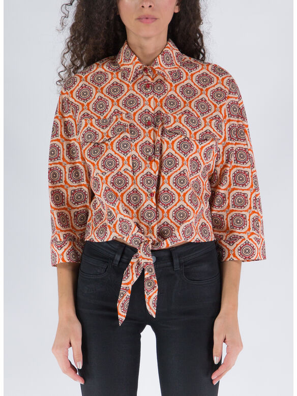 CAMICIA CON NODO, 1096-AFRICA ARANCIO, medium