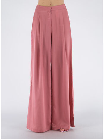 PANTALONE SATIN WIDE LEG, 669DUSTYROSE, small