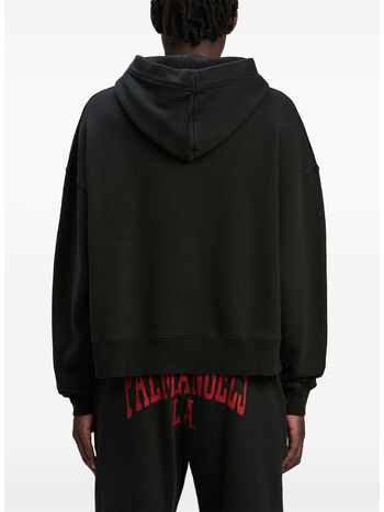 FELPA HOODIE COLLEGE, 1026 BLACK/DARK RED, small