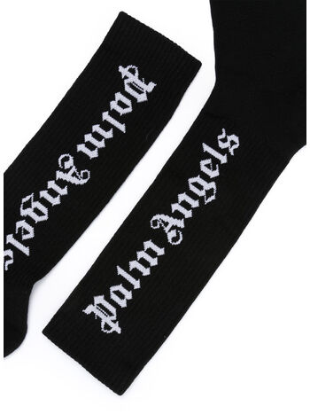 CALZINI CLASSIC LOGO, 1001 BLACK WHITE, small