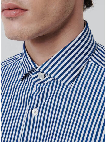 CAMICIA A RIGHE COLLO FRANCESE, 006, small