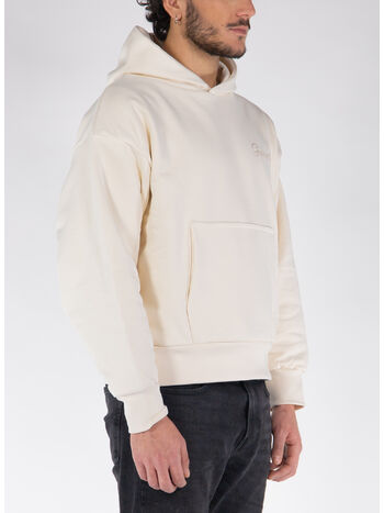 FELPA HOODIE DOUBLE LAYER, GW018 HEAVY CREAM, small