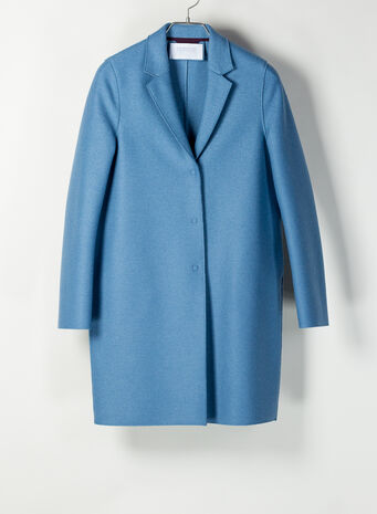 CAPPOTTO COCOON IN LANA, 325DUSTYBLUE, small