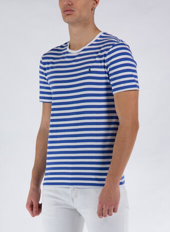 T-SHIRT A RIGHE, 002LIBERTYWHITE, small