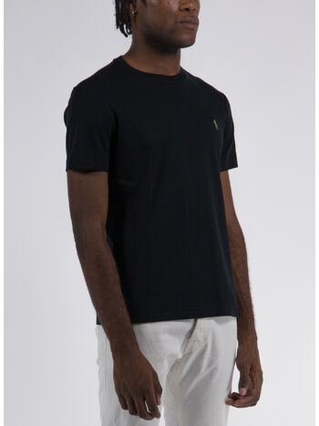 T-SHIRT CON LOGO, POLO BLACK, small