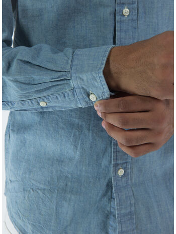 CAMICIA IN DENIM CHAMBRAY, CHAMBRAY, small