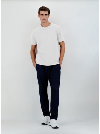 T-SHIRT GIROCOLLO, BIANCO, small