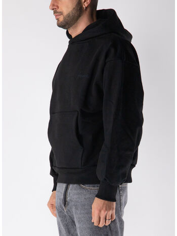 FELPA HOODIE CLASSIC EMBROIDERY LOGO BOXY, CHB BLACK CLASSIC, small