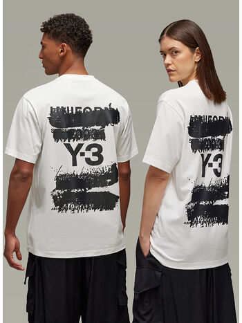 T-SHIRT GFX SS TEE UNISEX, CWHITE, small
