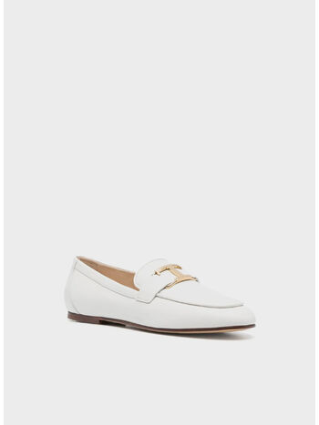 MOCASSINO T TIMELESS IN PELLE, B001 BIANCO, small