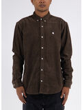 CAMICIA IN VELLUTO DI COTONE A COSTE MADISON CORD, 1R4XX BUCKEYE/WAX, thumb
