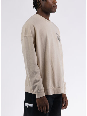 FELPA PA MONOGRAM LINEN CREWNECK, 6110 BEIGE BLACK, small
