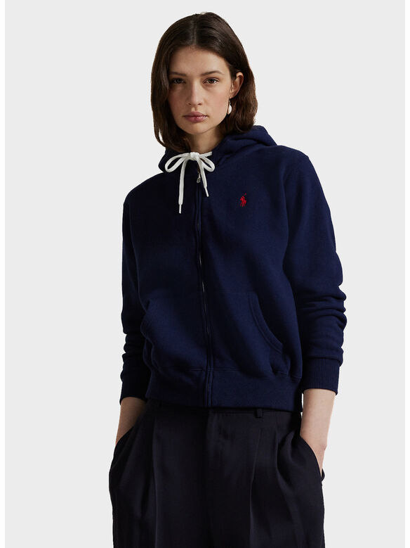 FELPA HOODIE FULL ZIP, CRUISE NAVY, medium