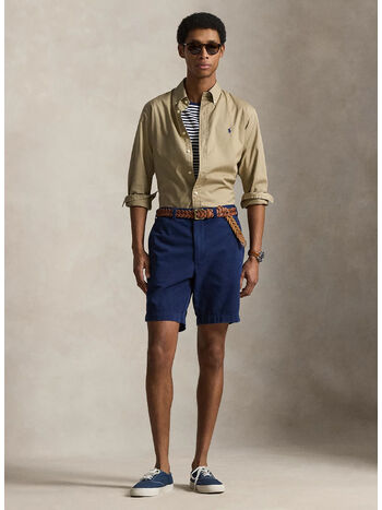 CAMICIA IN TWILL ULTRALEGGERO CUSTOM-FIT, SURREY TAN, small