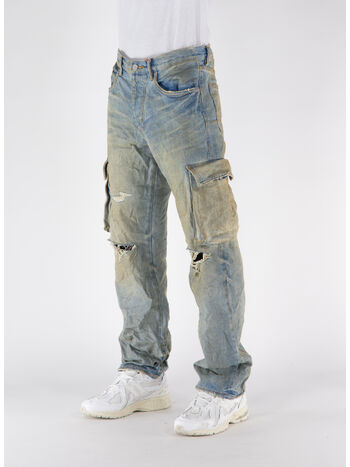 JEANS RELAXED CARGO DIRTY, RCLI LT INDIGO, small