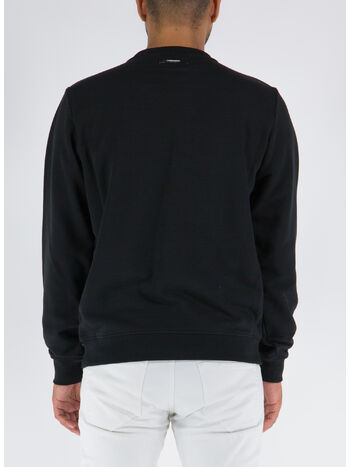 FELPA CON LOGO, NERO, small